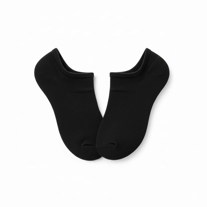 Premium Black No-Show Socks